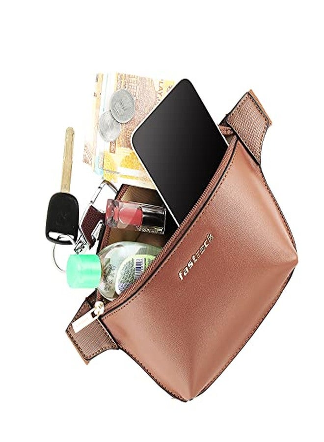 Fastrack Structured Brown Waist Bag For Women - Image 5